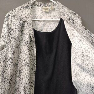 Allison Daley II Woman's Top Size 2X, 2 Layer top with shoulder pads